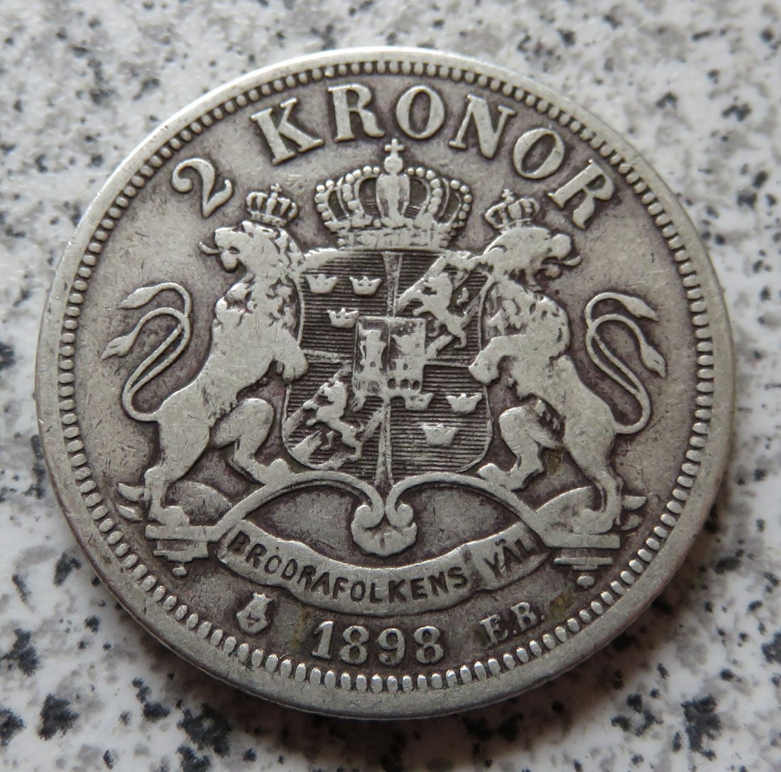  Schweden 2 Kronor 1898   