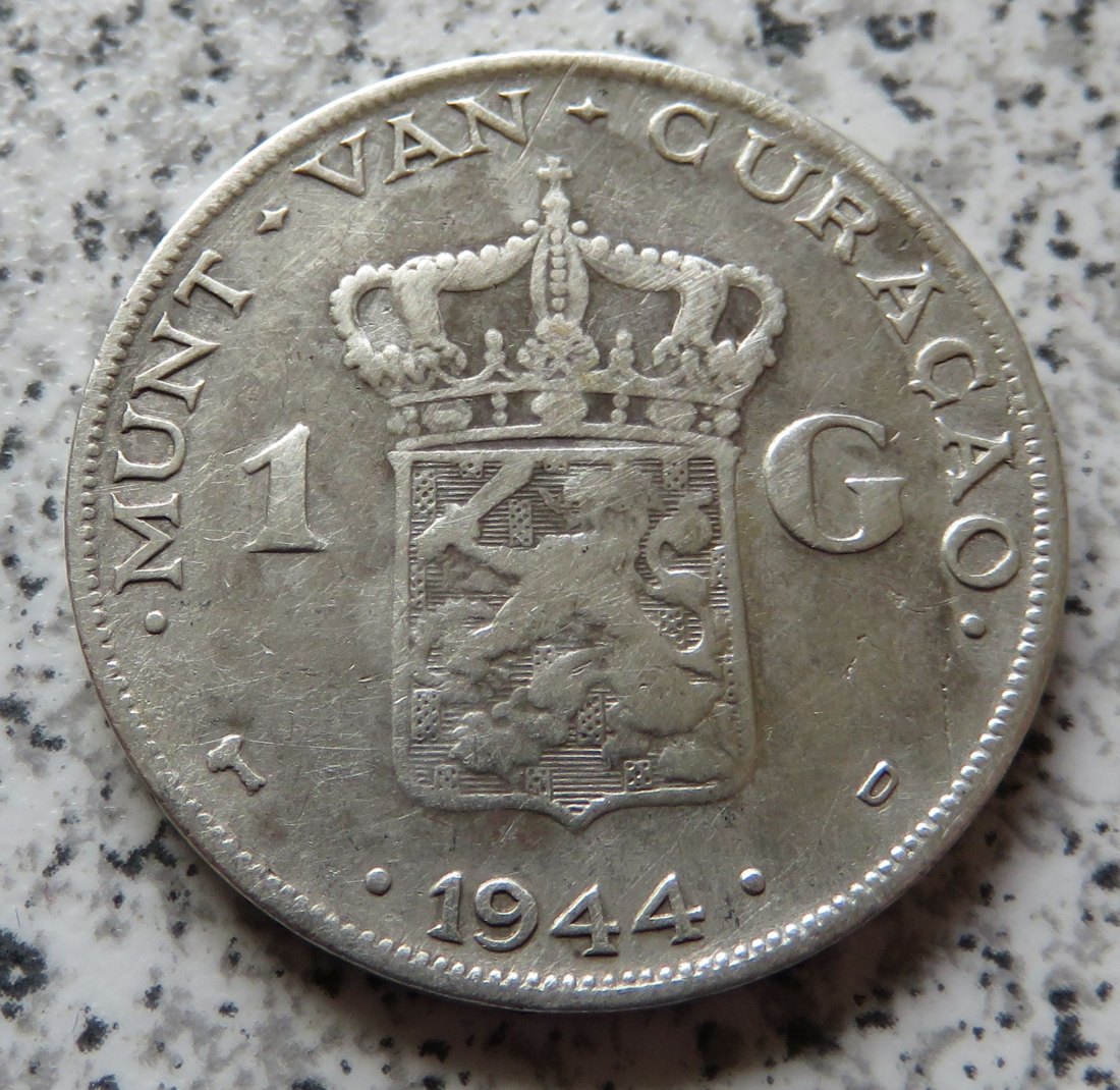  Curacao 1 Gulden 1944   