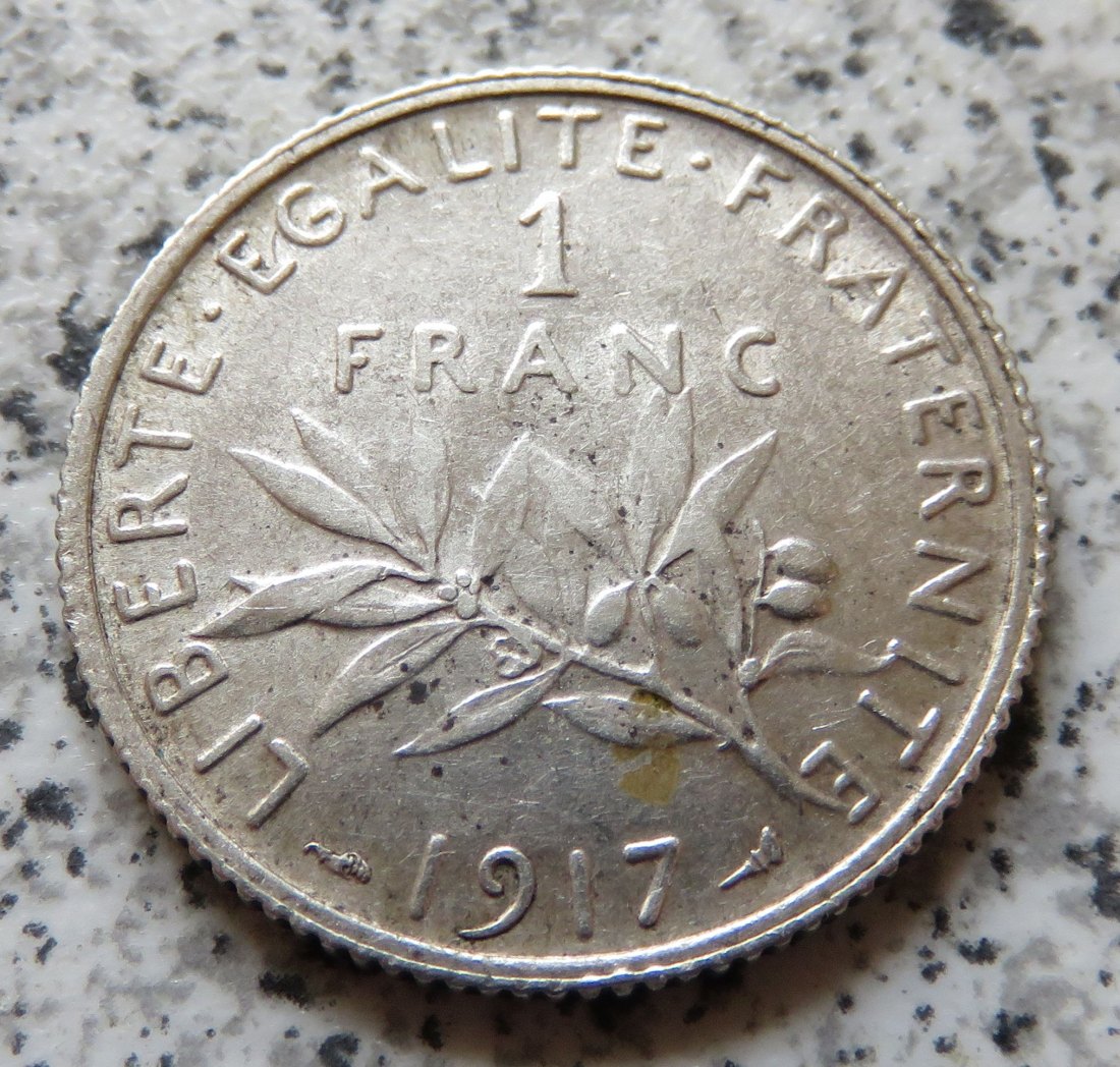  Frankreich 1 Franc 1917   