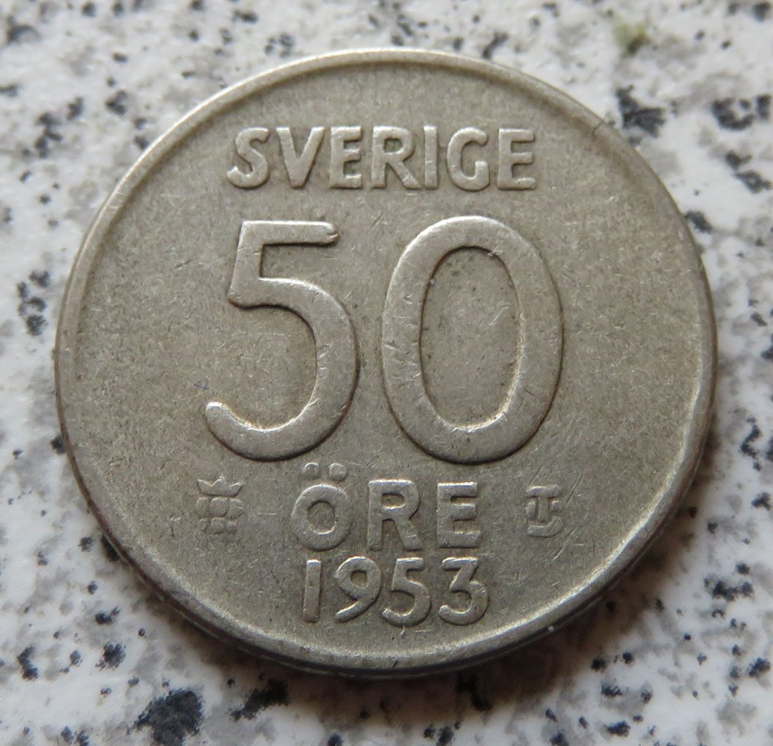  Schweden 50 Öre 1953   