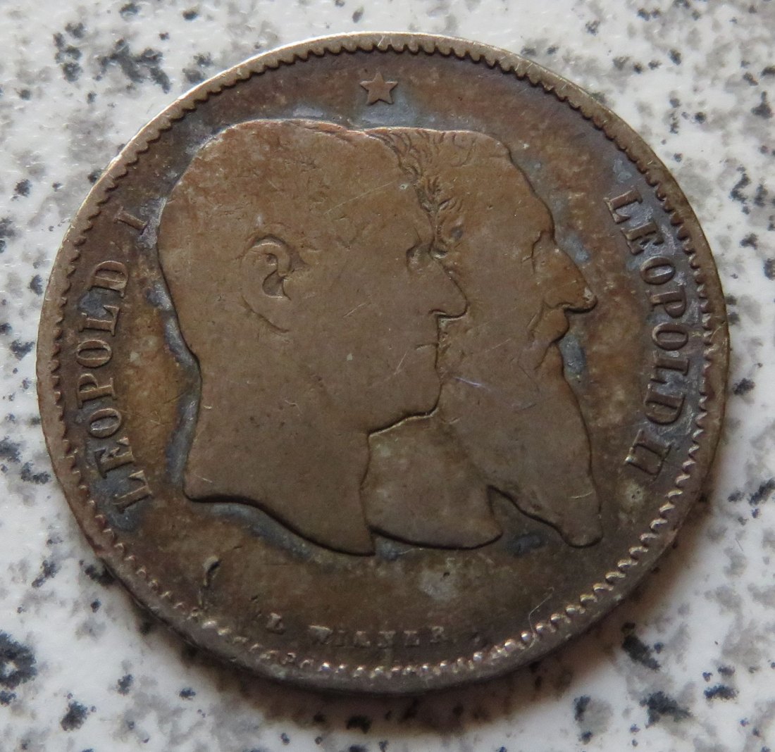  Belgien 1 Franc 1880, Belegstück   