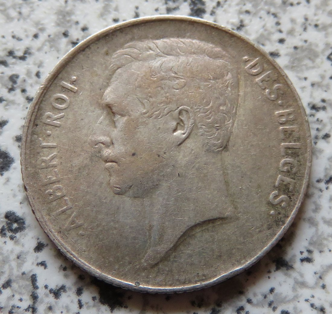  Belgien 1 Franc 1913, französisch   