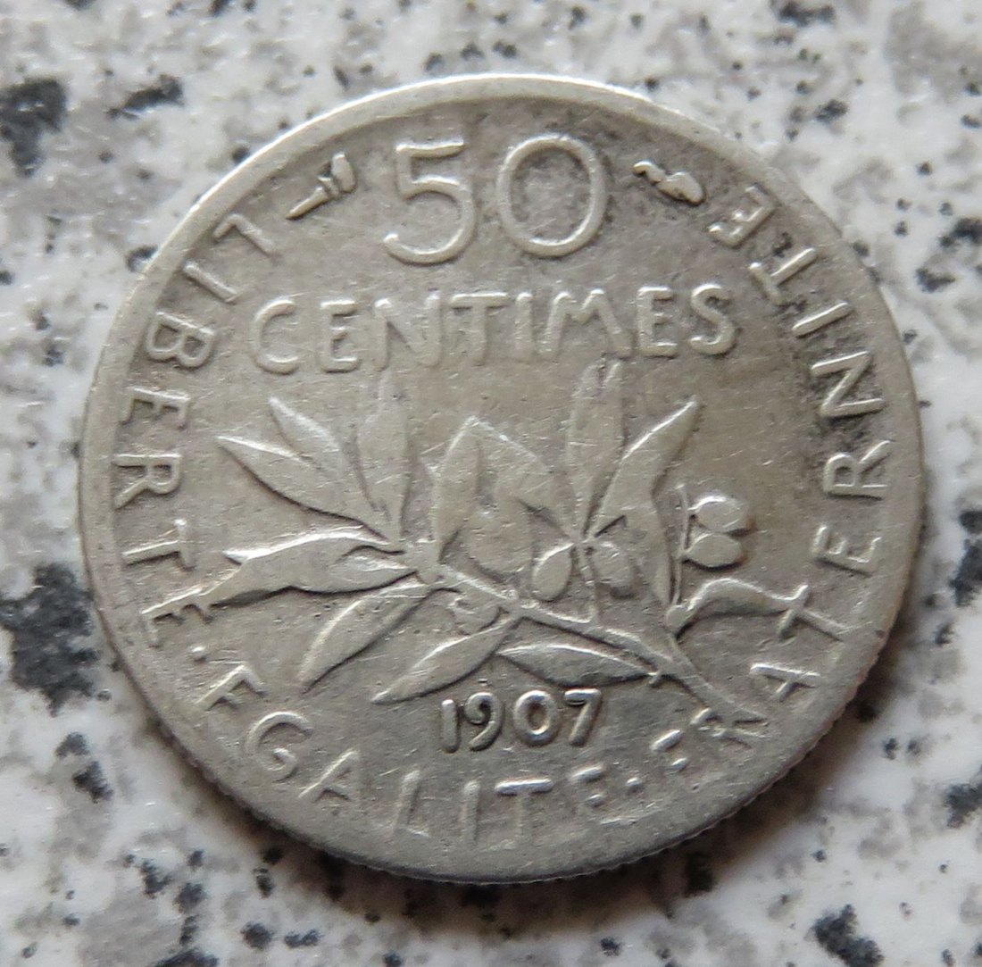  Frankreich 50 Centimes 1907   