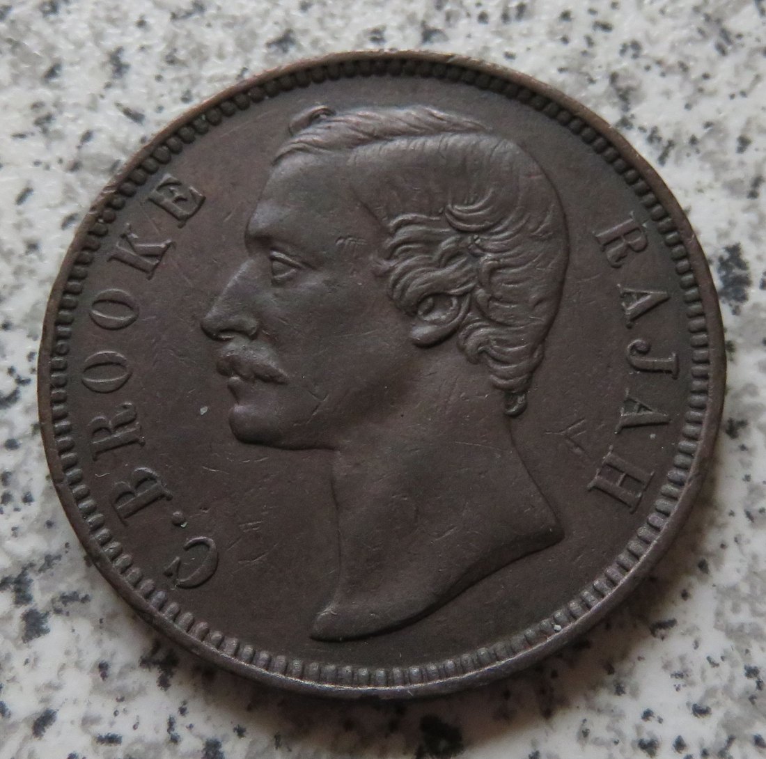  Sarawak 1 Cent 1885   