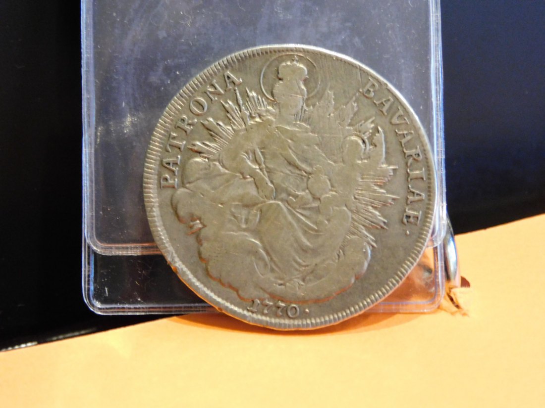  GERMANY 1 THALER 1770 BAVARIA,GRADE-PLEASE SEE PHOTOS.   