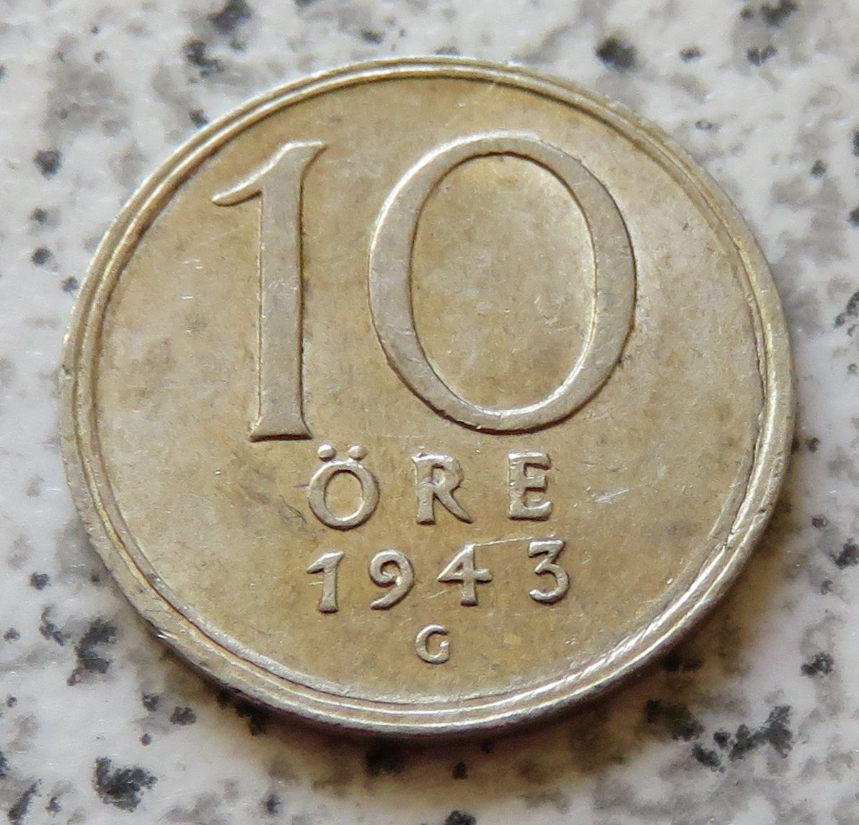  Schweden 10 Öre 1943   