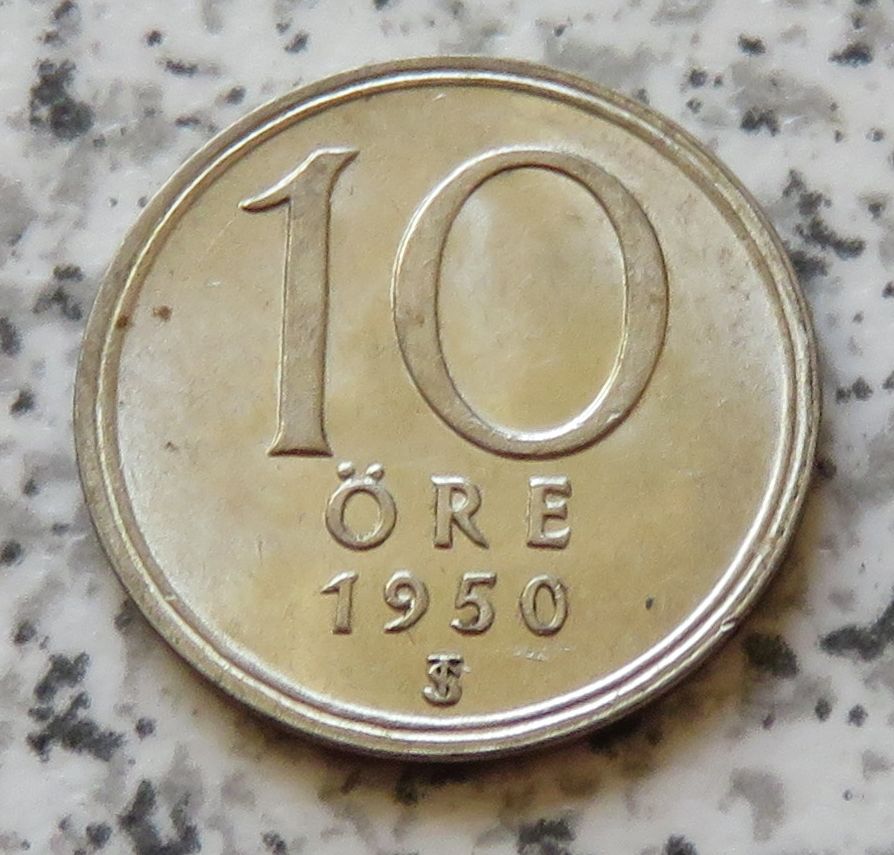  Schweden 10 Öre 1950   