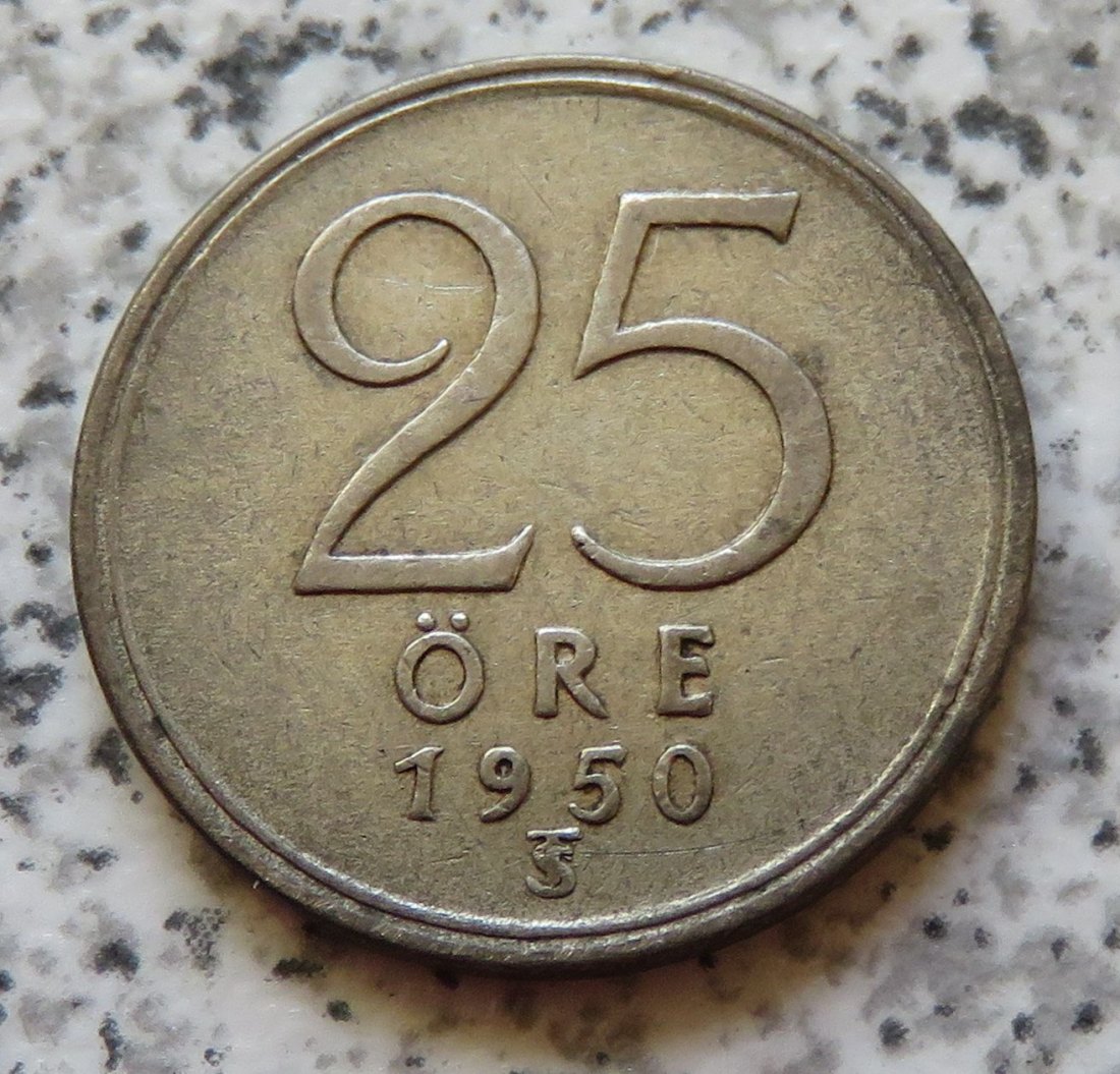  Schweden 25 Öre 1950   