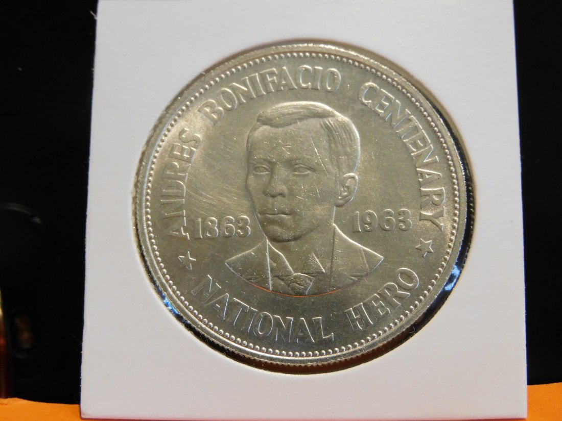  PHILIPPINES 1 PESO 1963.GRADE-PLEASE SEE PHOTOS.   