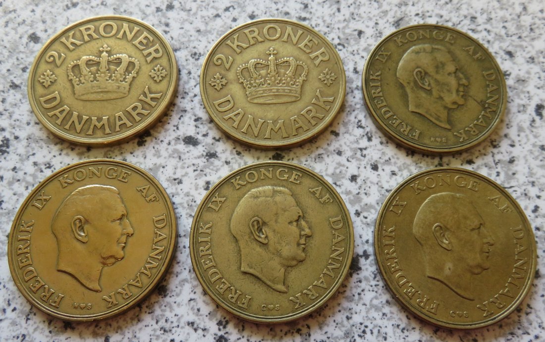  Dänemark Lot 2 Kroner   