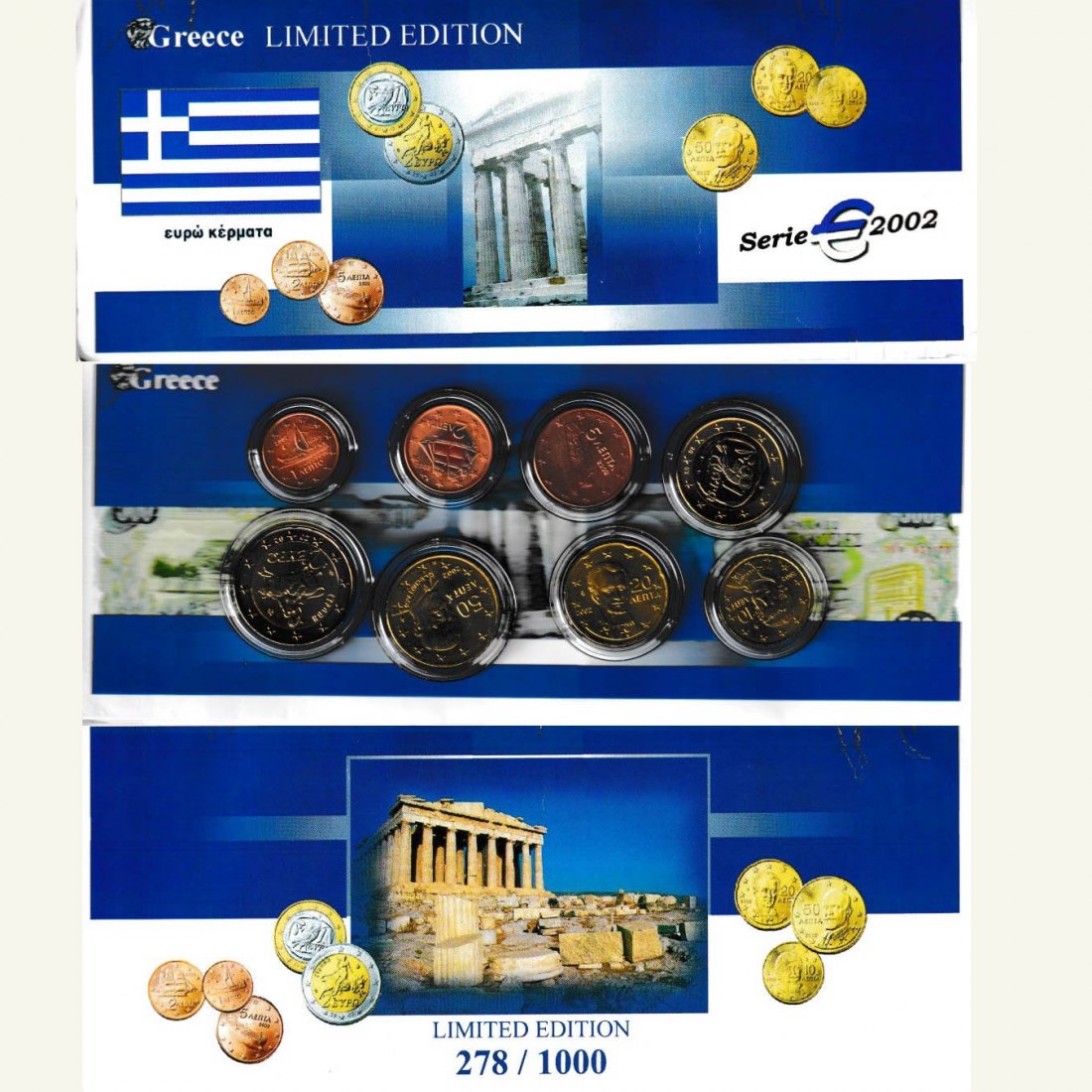  Offiz. Euro-KMS Griechenland 2002   