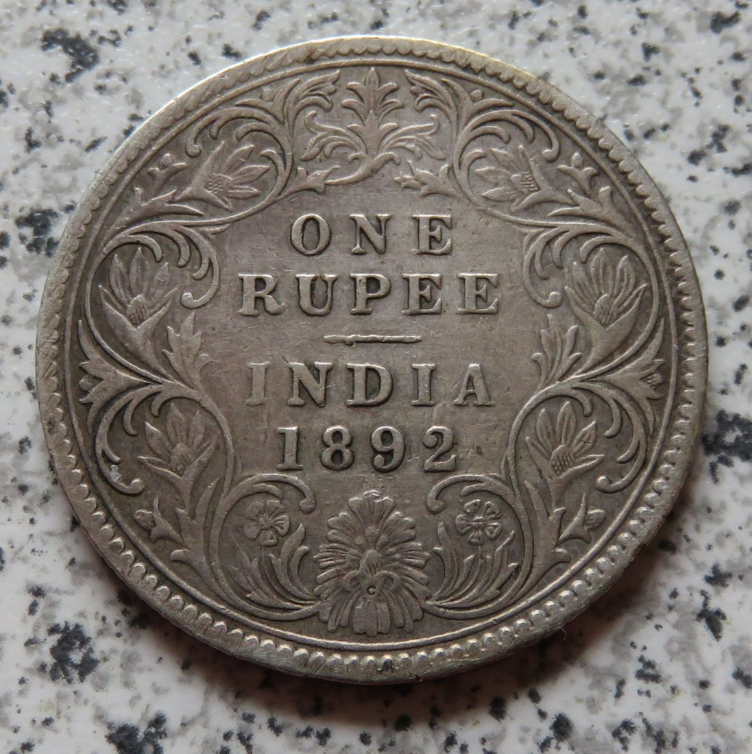  British Indien One Rupee 1892 / British Indien 1 Rupee 1892   