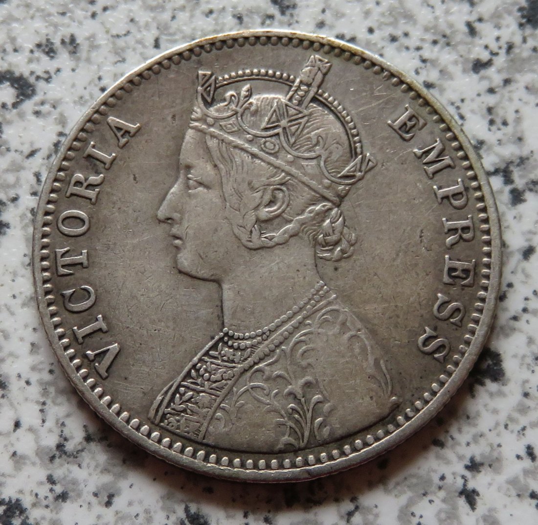  British Indien One Rupee 1892 / British Indien 1 Rupee 1892   
