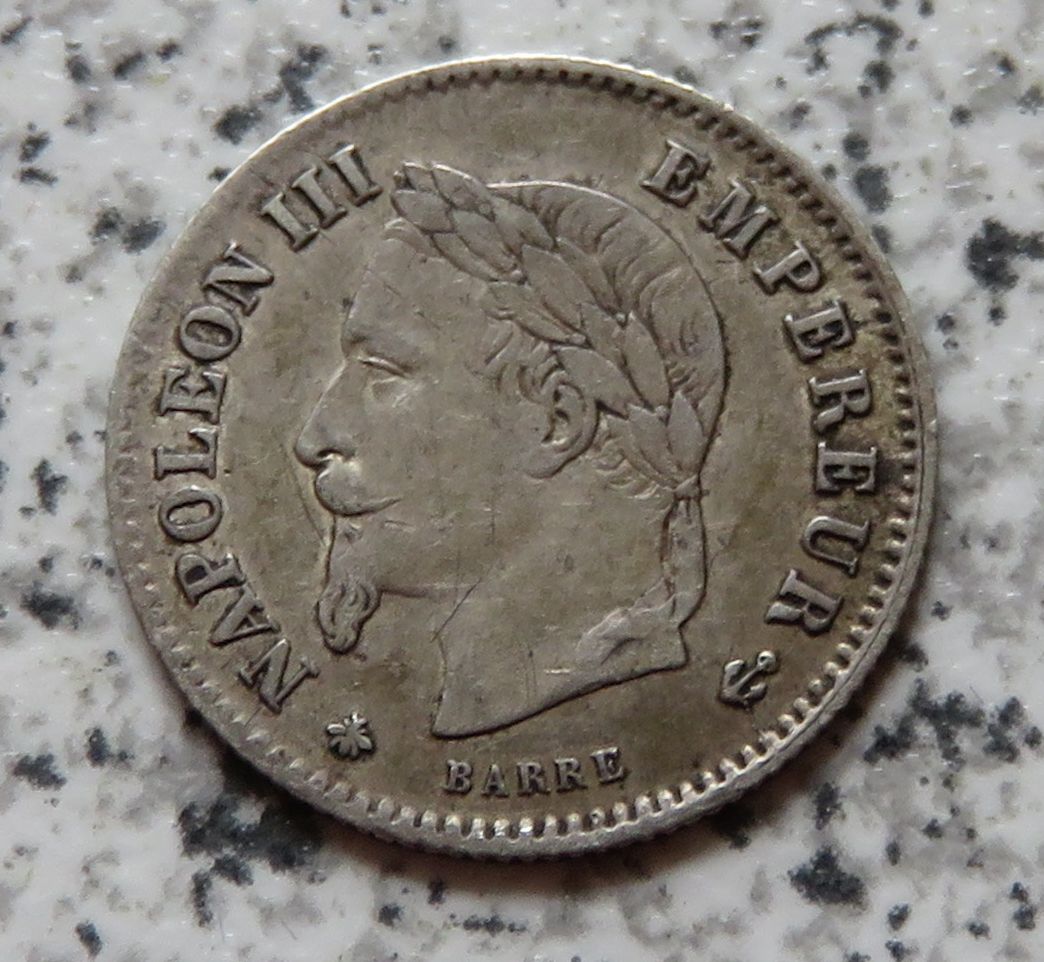 Frankreich 20 Centimes 1867 A   