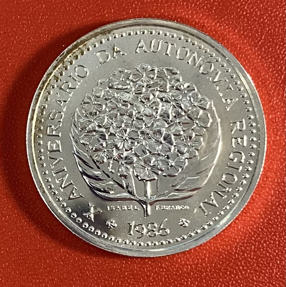  PORTUGAL  - 100 ESCUDOS - 1986 - 15,26 g FINE SILVER   