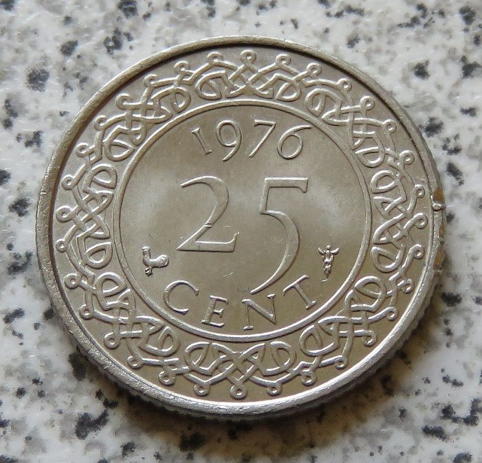  Surinam 25 Cents 1976   