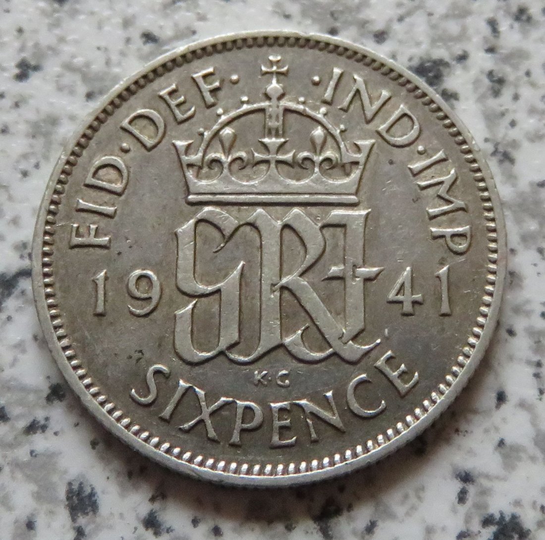  Großbritannien 6 Pence 1941   
