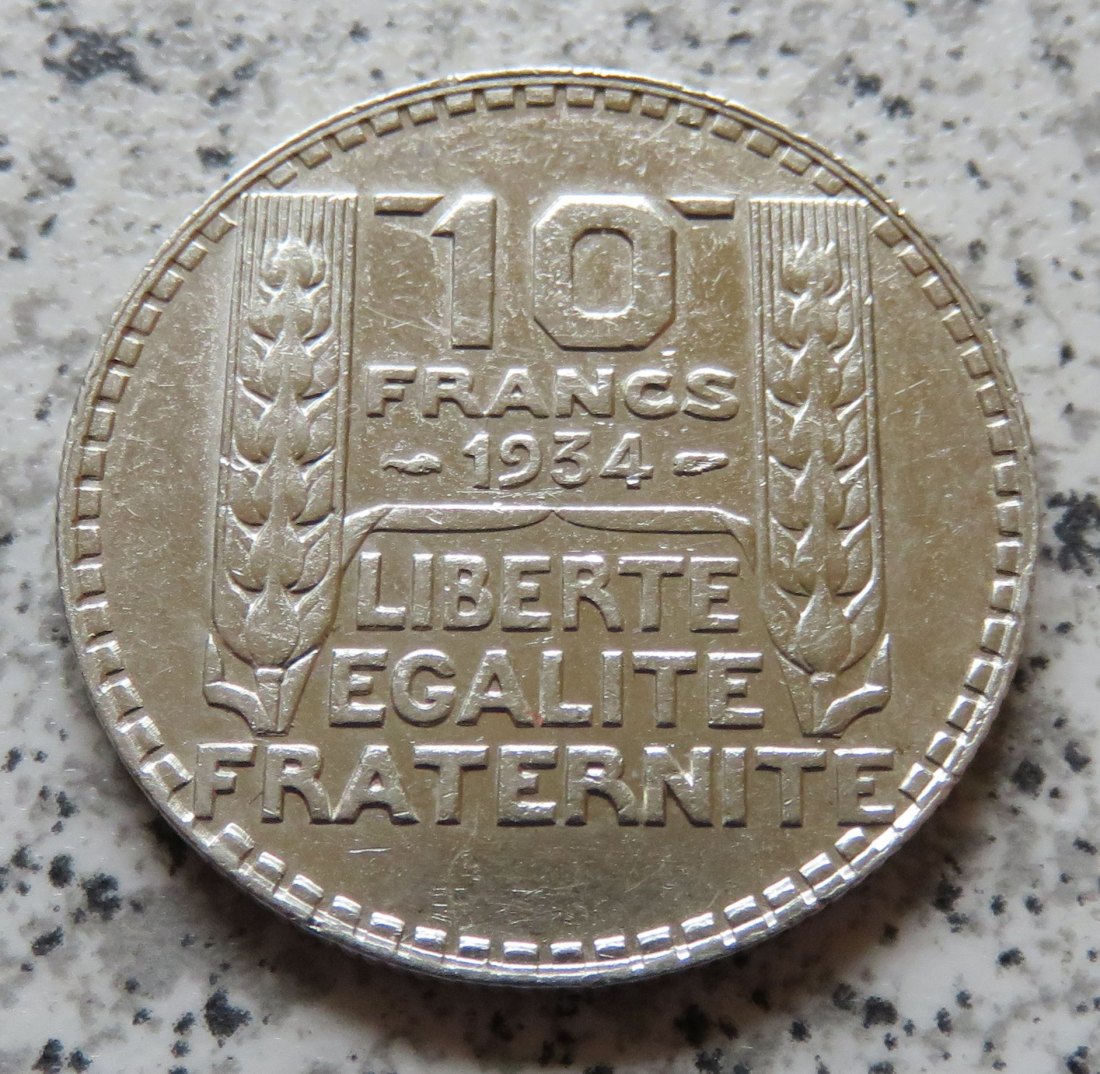  Frankreich 10 Francs 1934   