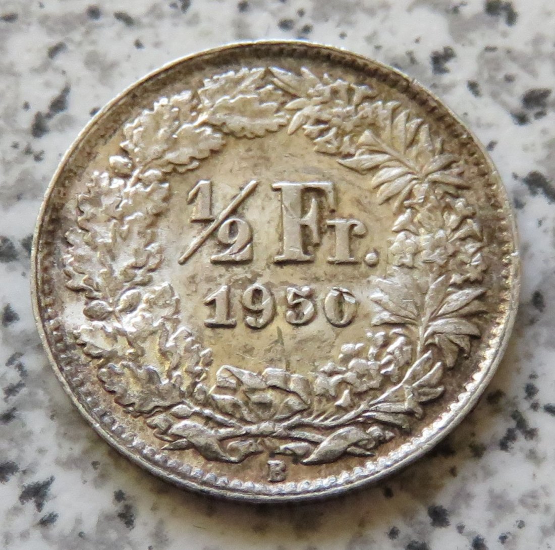  Schweiz 1/2 FRanken 1950   