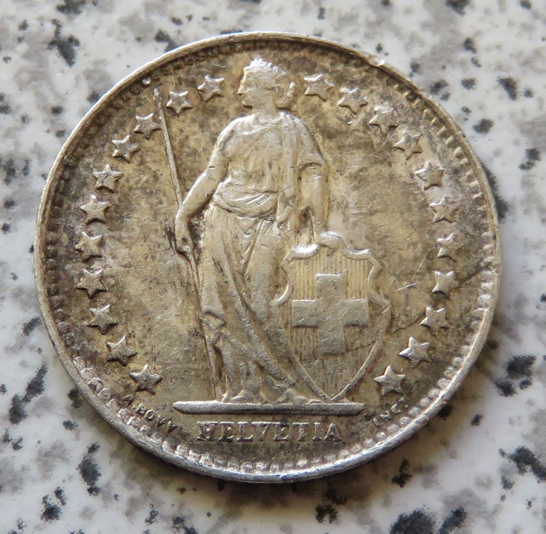  Schweiz 1/2 FRanken 1950   