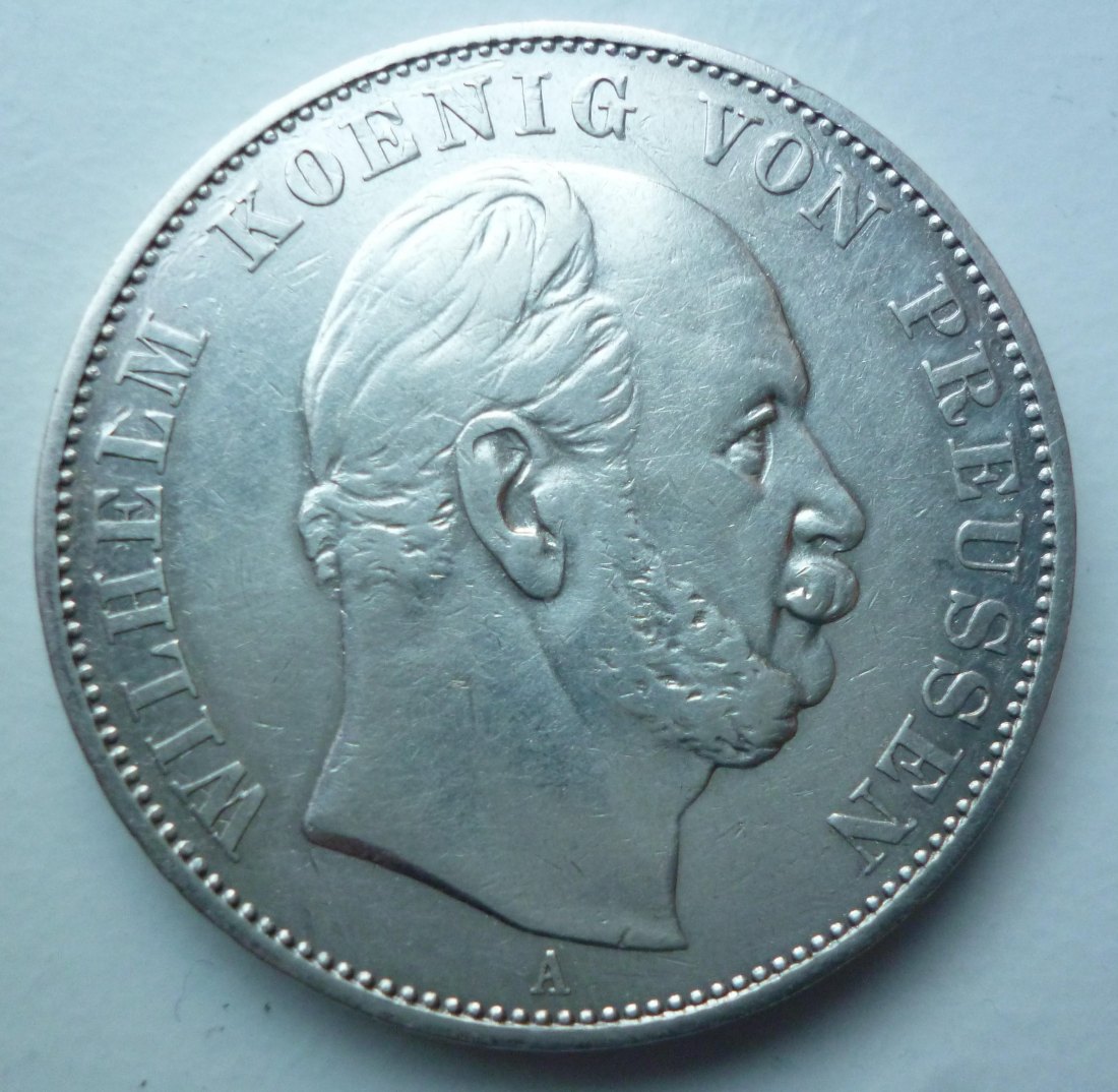  Preussen 1 Vereinstaler 1871 A Sieg über Frankreich Silber   