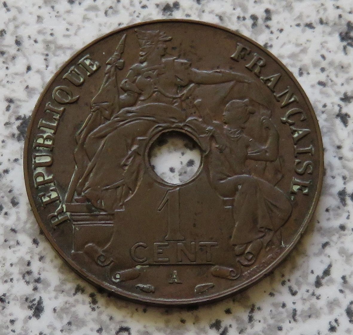  Französisch Indochina 1 Cent 1938   
