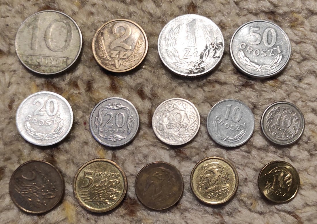  Set 13: Polen 15 verschiedene Münzen   