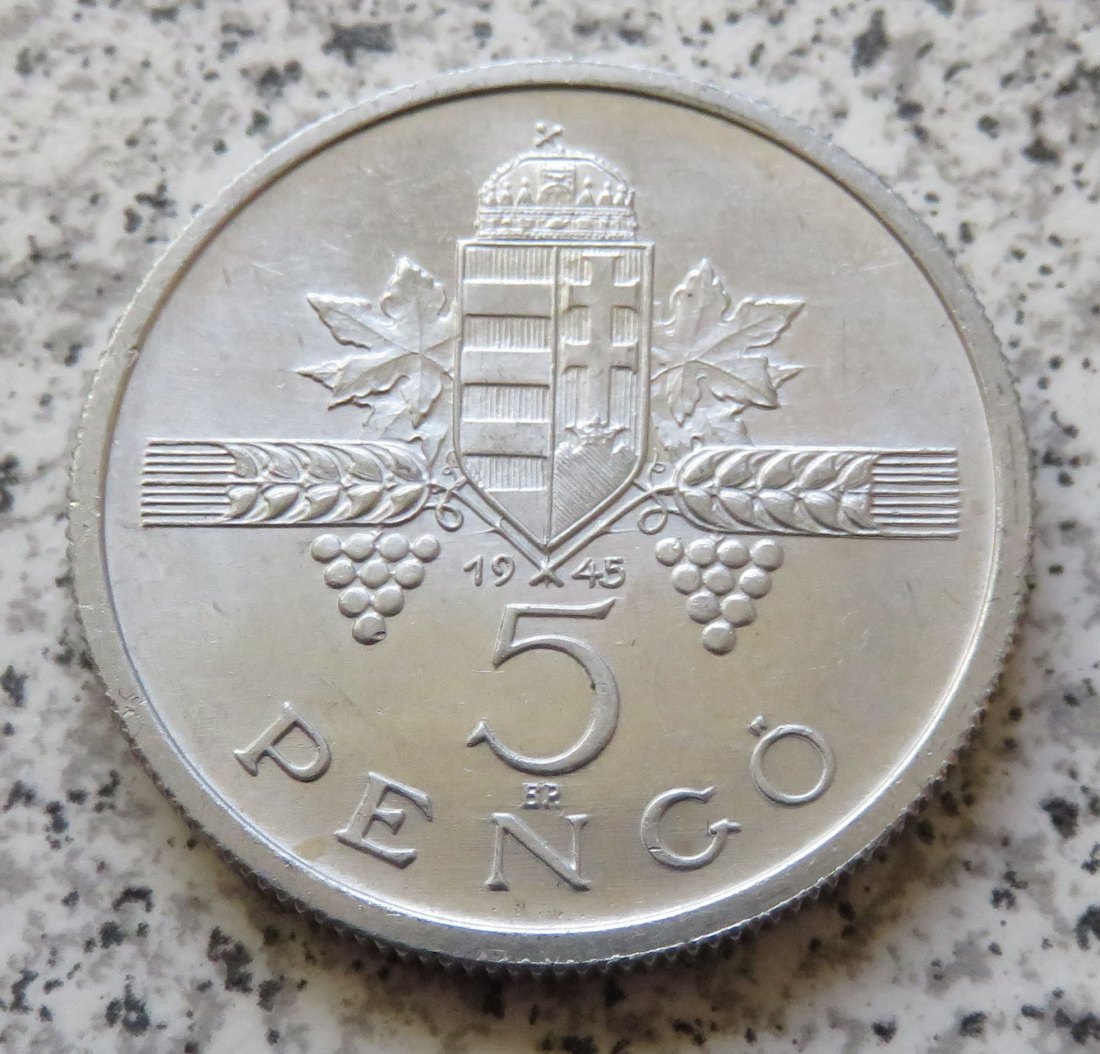  Ungarn 5 Pengö 1945   