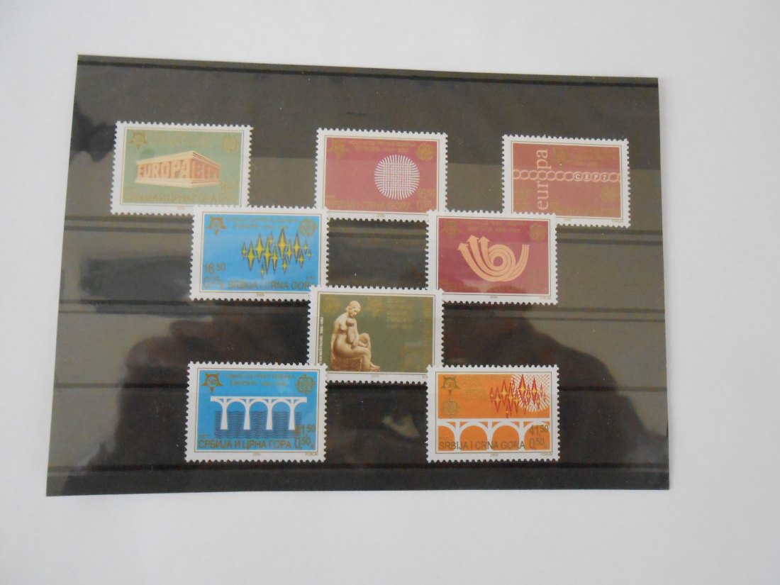  Briefmarken 38 Serbien + Montenegro  - 50. Jahrestag der Europa CEPT-Marken -   