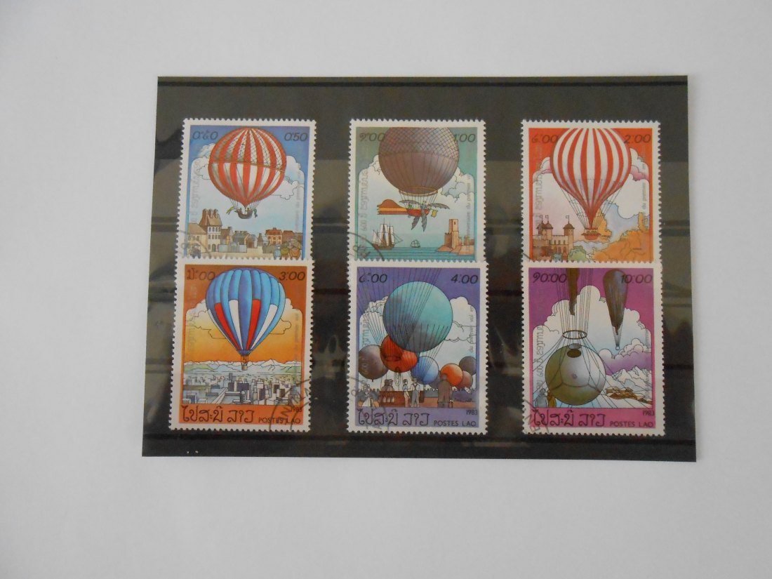  Briefmarken 40 Laos  - Ballonfahrt -   