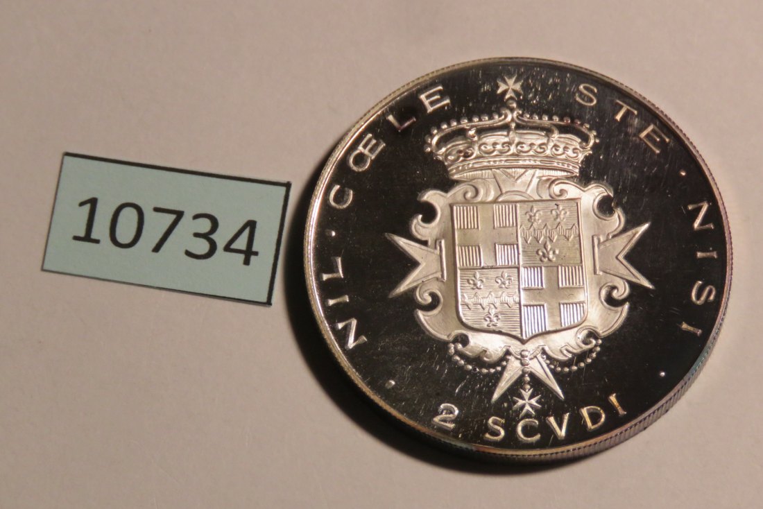  10734 Malta - Orden 1964 - 2 Scudi - 24,0 g SILBER 0.987   