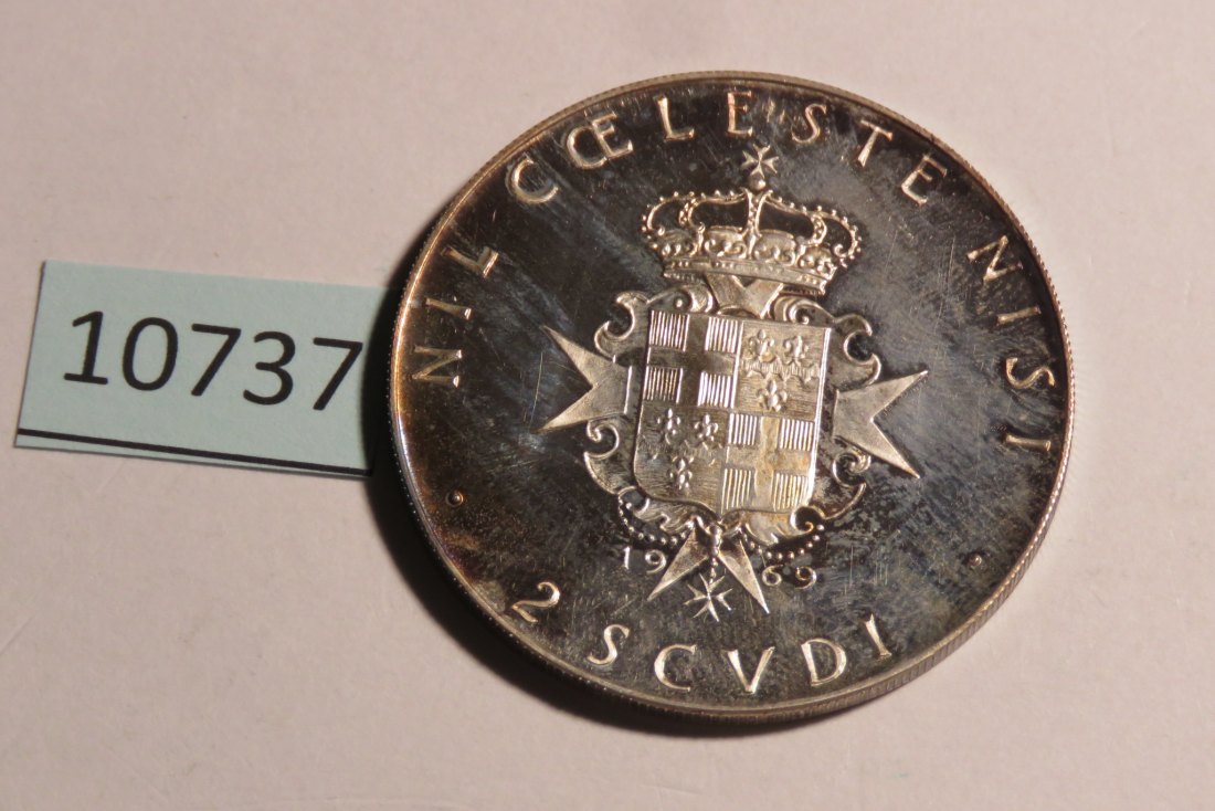  10737 Malta - Orden 1969 - 2 Scudi - 24,0 g SILBER 0.987   