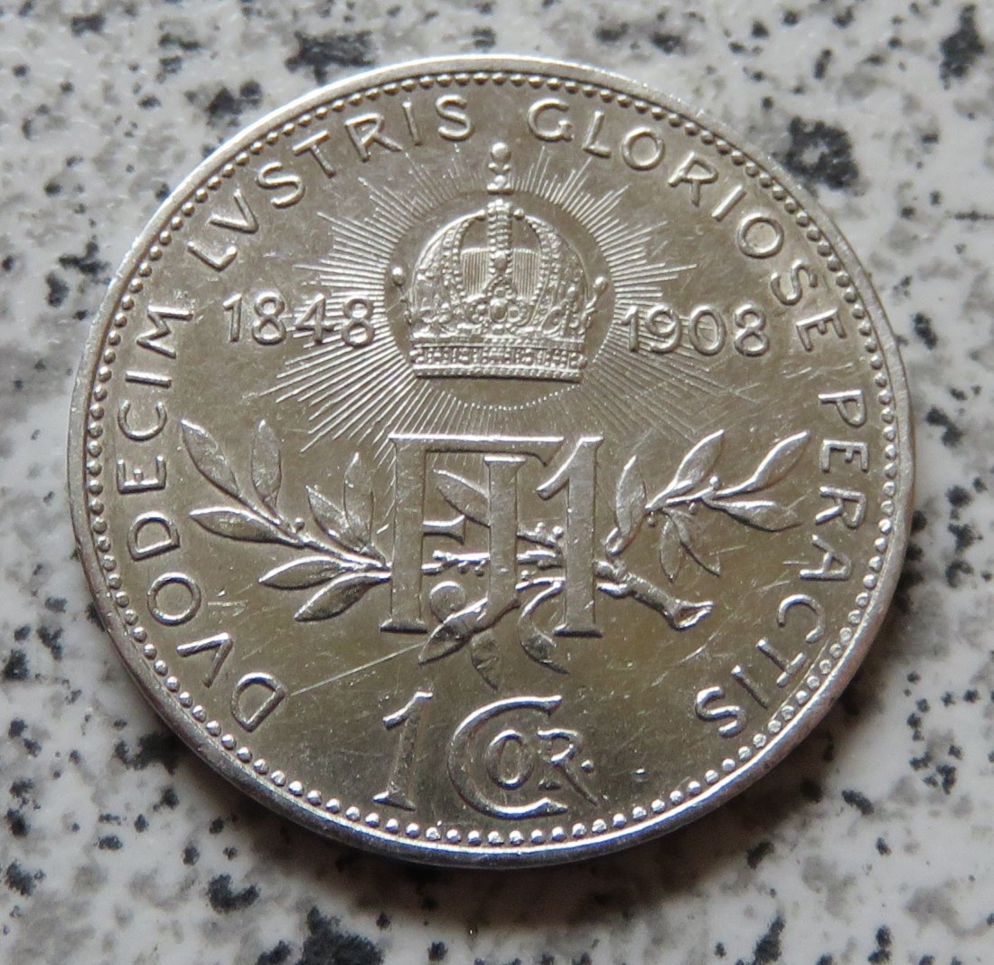  Österreich 1 Corona 1908   