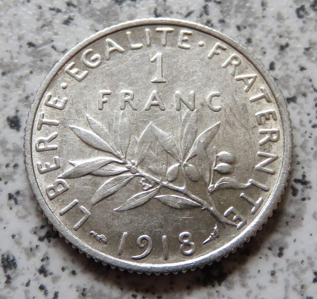  Frankreich 1 Franc 1918   