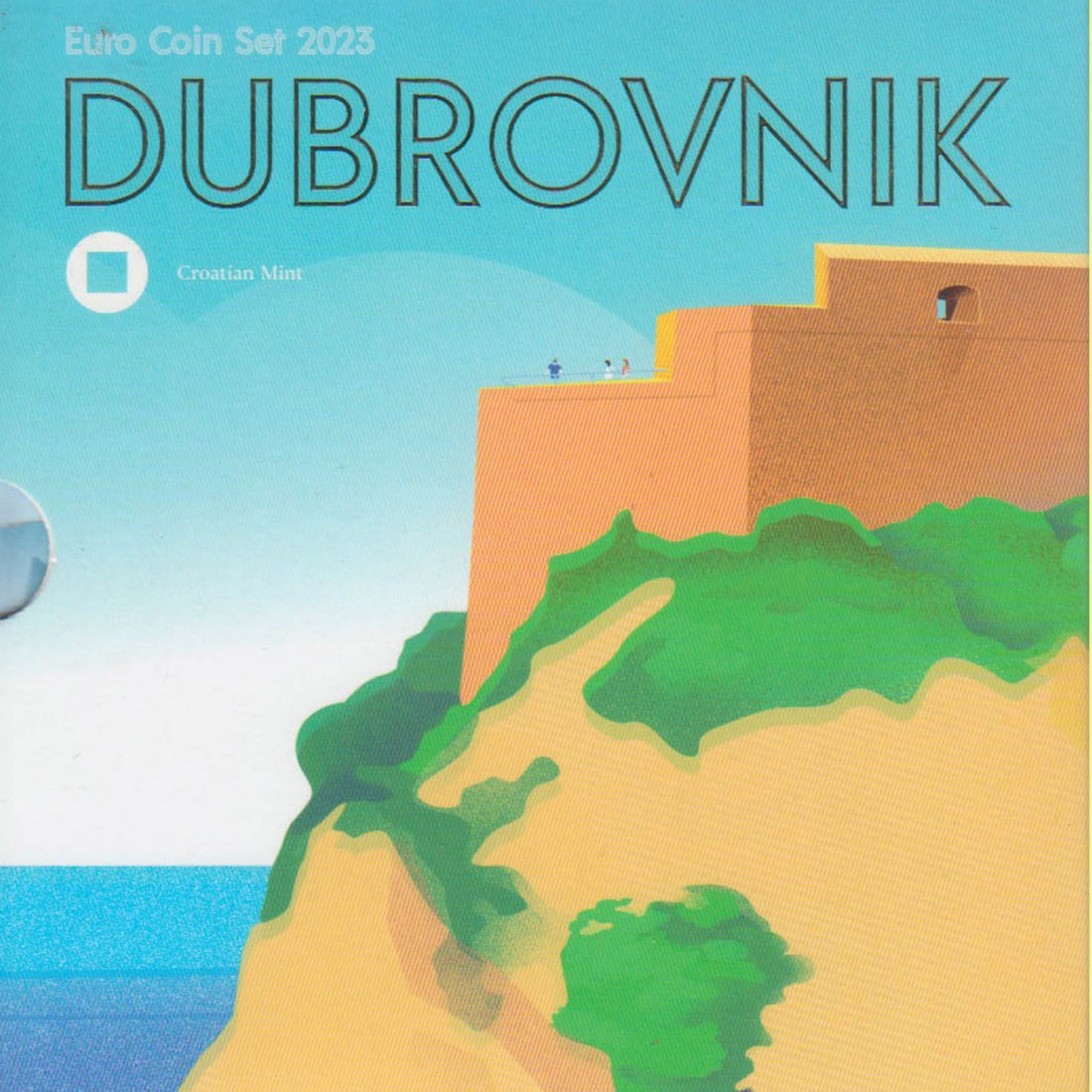  Offiz. Euo-KMS Kroatien *Hafenstadt Dubrovnik* 2023 nur 30.000St!   