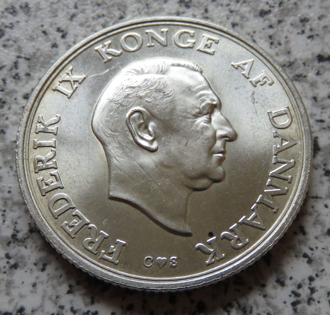  Dänemark 2 Kroner 1958   