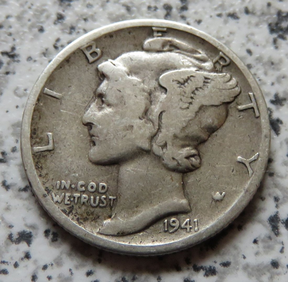  USA 10 Cents 1941 / USA 1 Dime 1941   