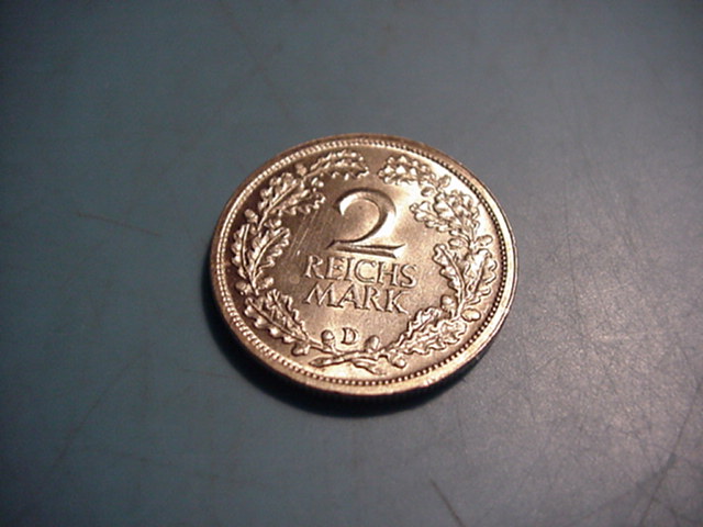  Weimarer Republik 2 Reichsmark 1926 D   