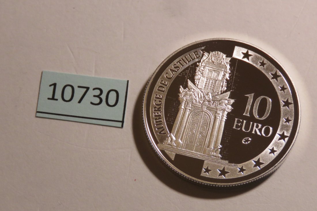  10730 Malta 2008 - 10 Euro - Auberge de Castille - 28,28 g SILBER 0.925   