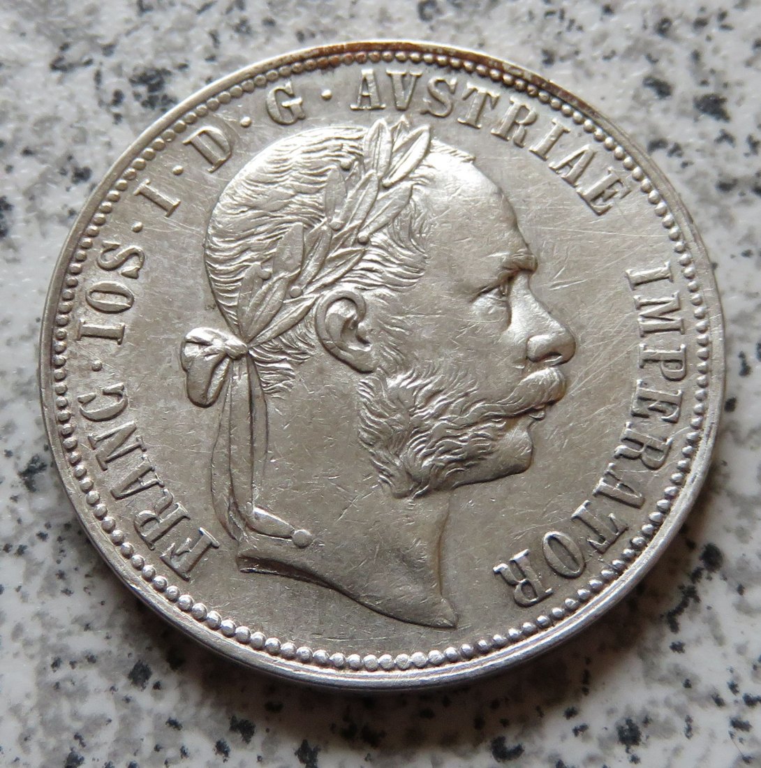  Österreich 1 Florin 1888   