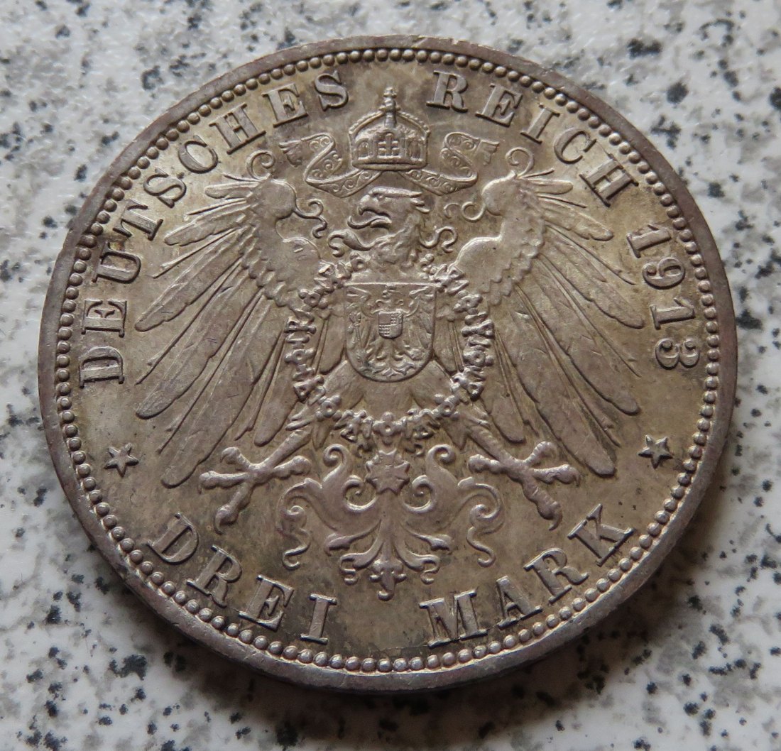  Preussen 3 Mark 1913 A   