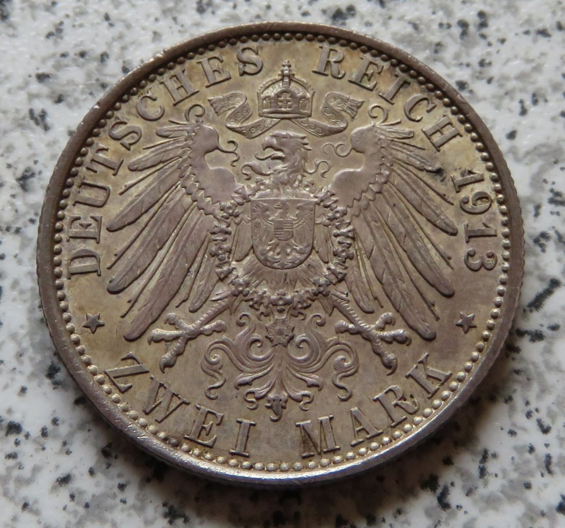 Preussen 2 Mark 1913 A   