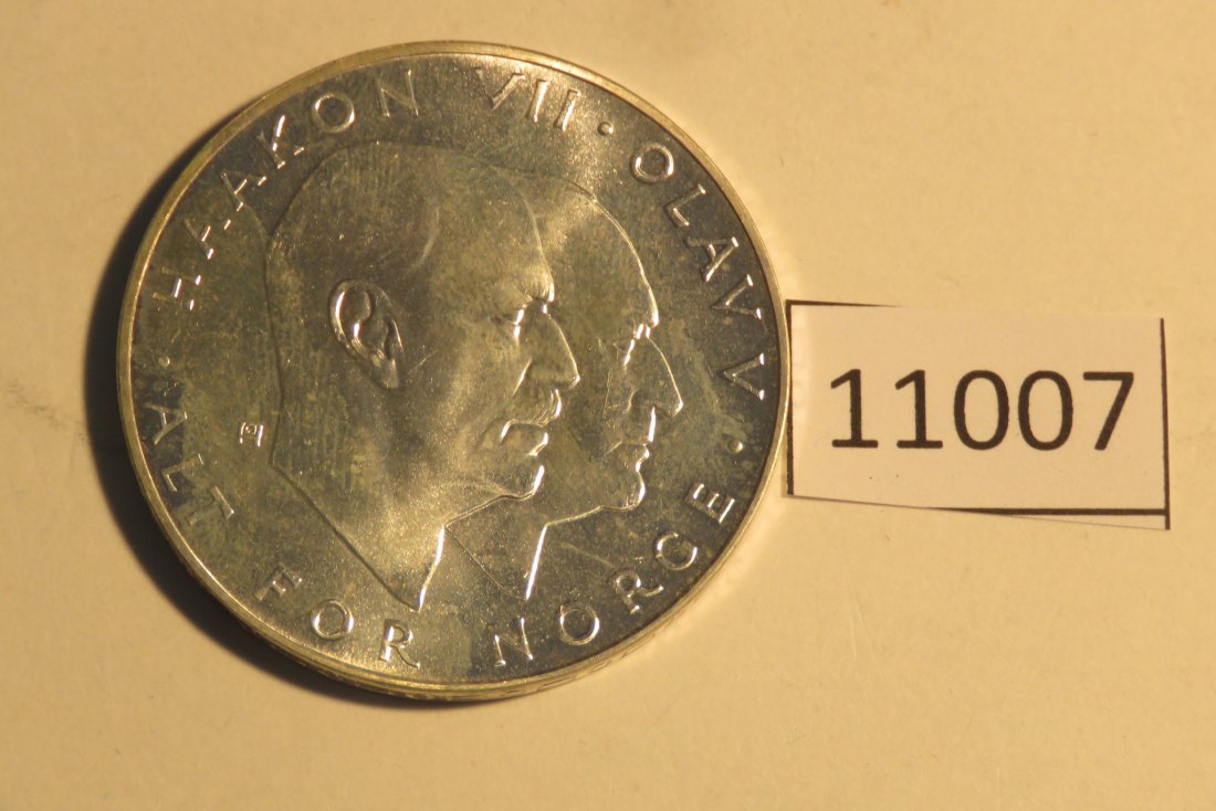  11007 Norwegen 1970 - 25 Kronen - 25 Jahre Befreiung  -  29,0 g SILBER 0.875   