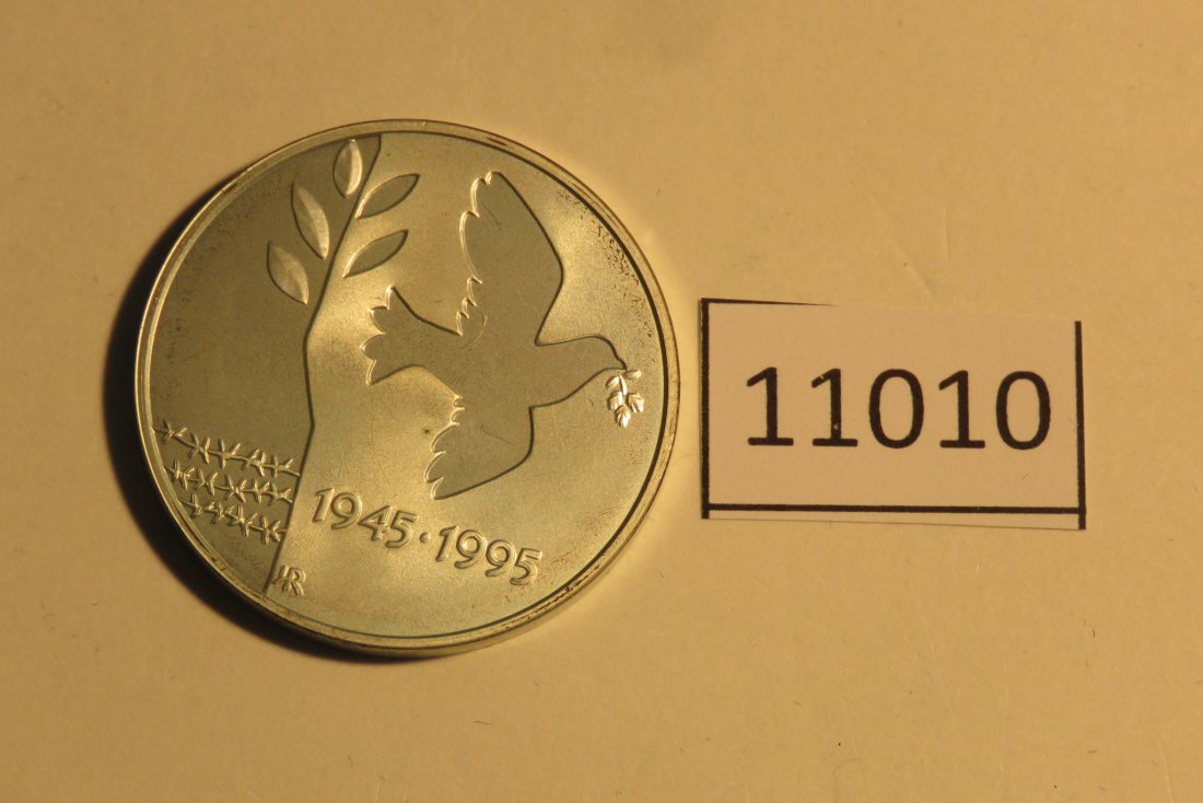  11010 Norwegen 1995 - 50 Kronen - 50 Jahre Kriegsende - 16,81 g SILBER 0.925   