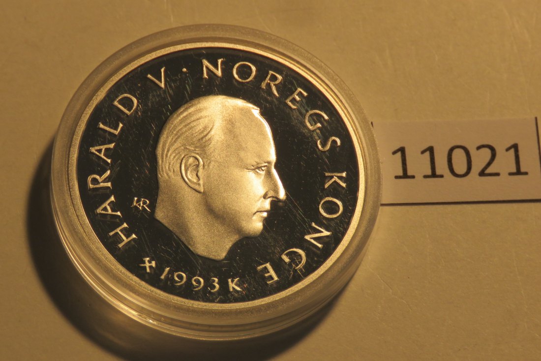  11021 Norwegen 1993 - 100 Kronen - OLYMPIA Ski Alpin - 33,62 g SILBER 0.925   