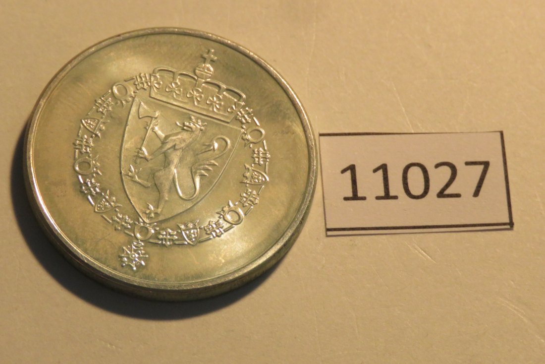  11027 Norwegen 1989 - 175 Kronen - Grunnlov - 26,5 g SILBER 0.925   