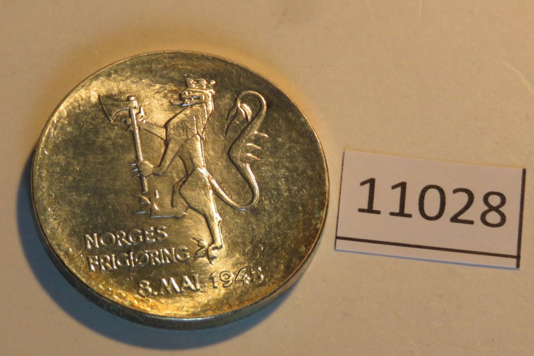  11028 Norwegen 1980 - 200 Kronen - Akershus - 26,8 g SILBER 0.925   