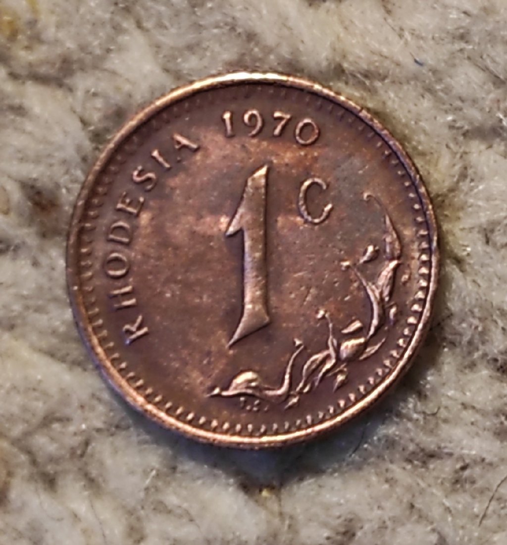  Rhodesien 1 Cent 1970   