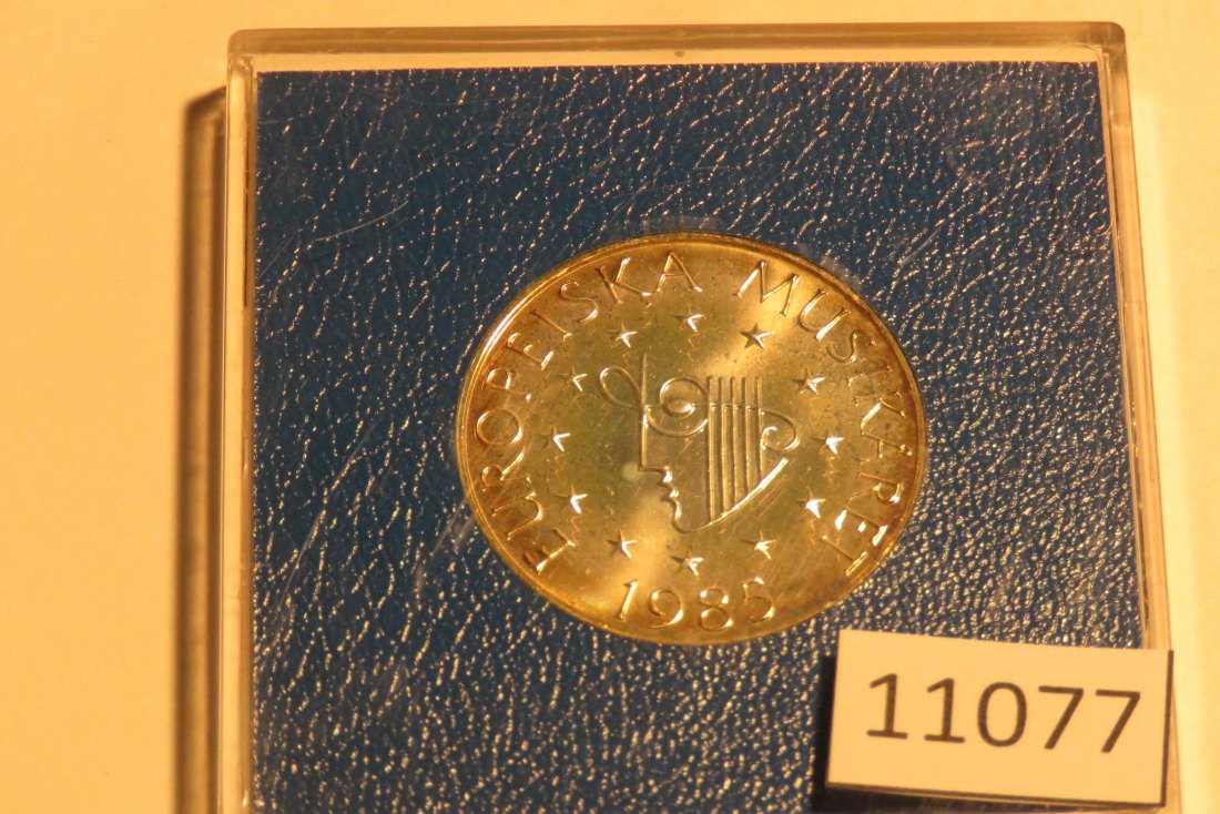  11077 Schweden 1985 - 100 Kronen - Musikjahr - 16,0 g SILBER 0.925   