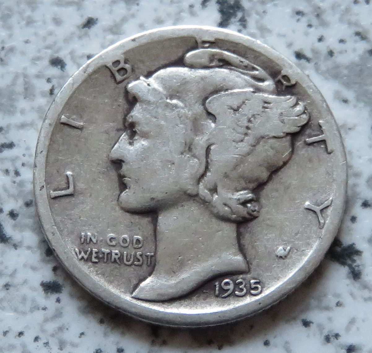  USA 10 Cents 1935 S / USA 1 Dime 1935 S   